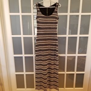 Guess Black and Cream Maxi Dress Size 6